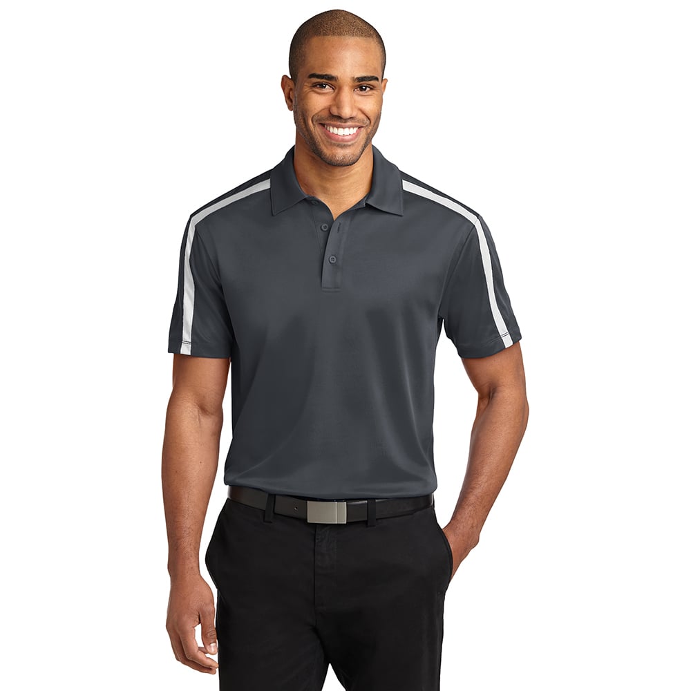 Port Authority K547 Silk Touch Performance Colorblock Stripe Polo - Gorvex.com