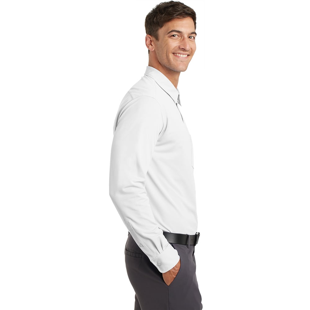 Port Authority K570 Dimension Knit Dress Shirt with Chest Pocket - Gorvex.com