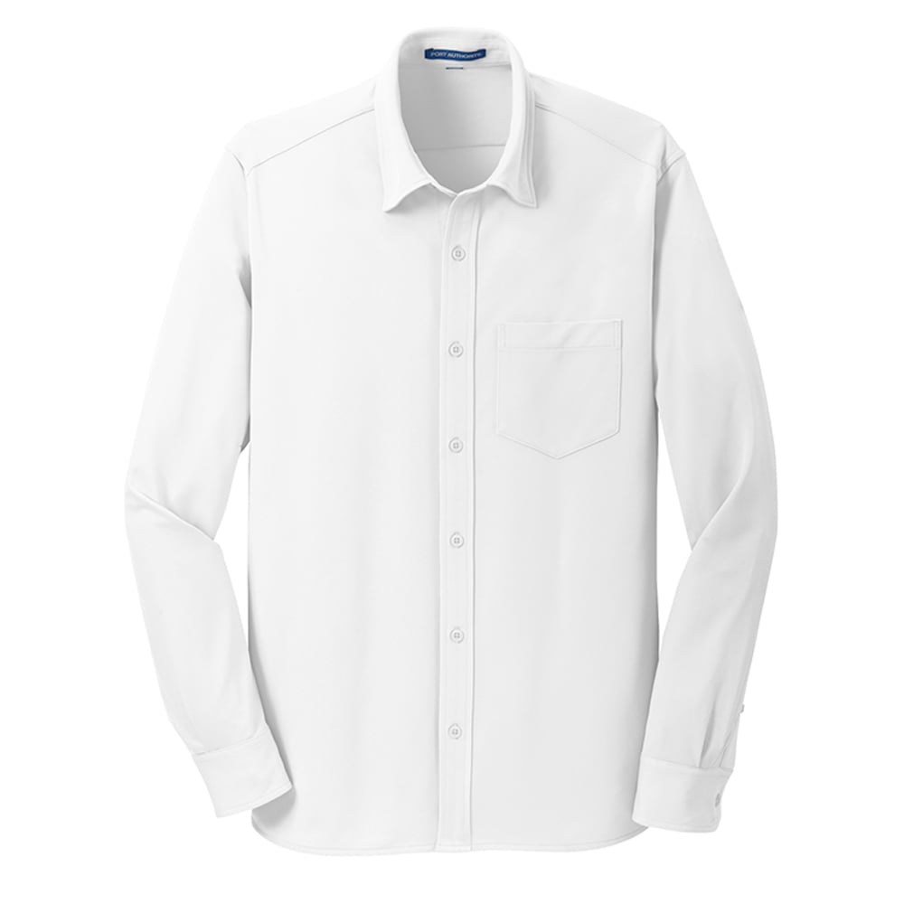 Port Authority K570 Dimension Knit Dress Shirt with Chest Pocket - Gorvex.com
