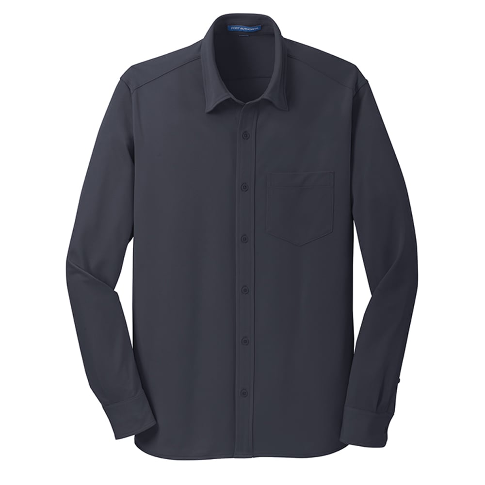 Port Authority K570 Dimension Knit Dress Shirt with Chest Pocket - Gorvex.com