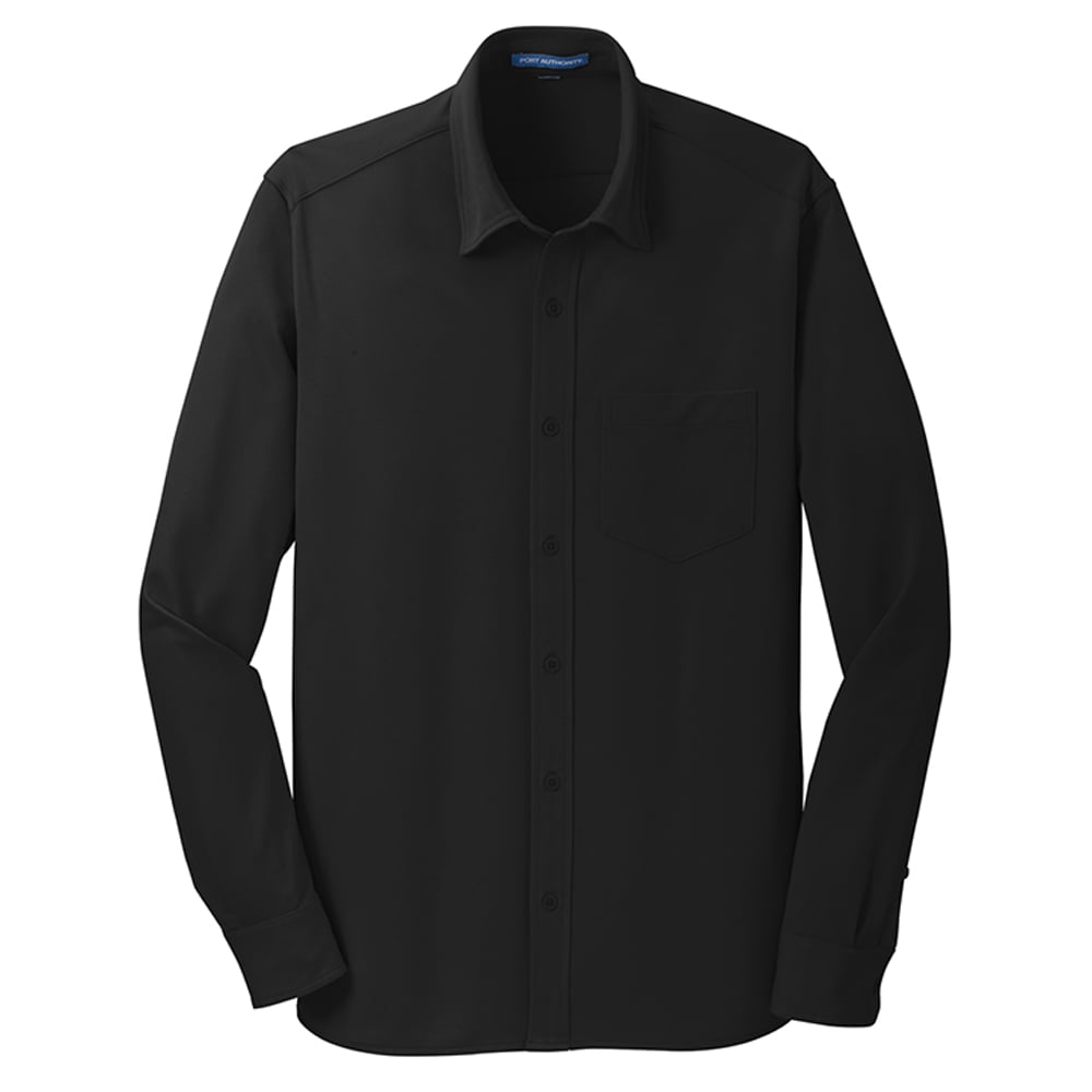 Port Authority K570 Dimension Knit Dress Shirt with Chest Pocket - Gorvex.com