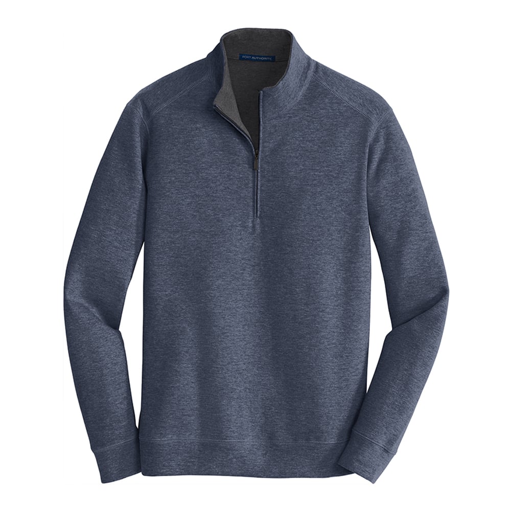 Port Authority K807 Interlock Dual - Color Quarter Zip Sweater - Gorvex.com