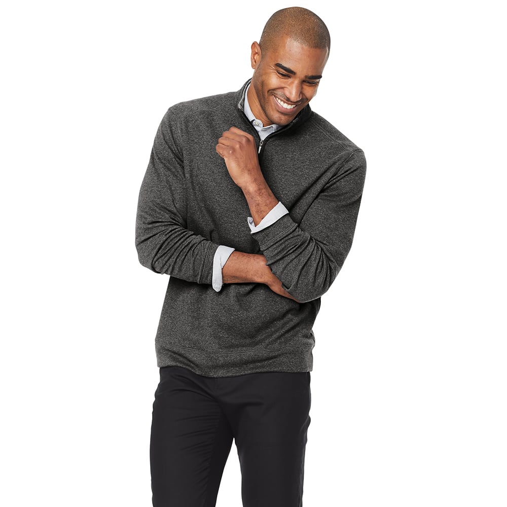 Port Authority K807 Interlock Dual - Color Quarter Zip Sweater - Gorvex.com