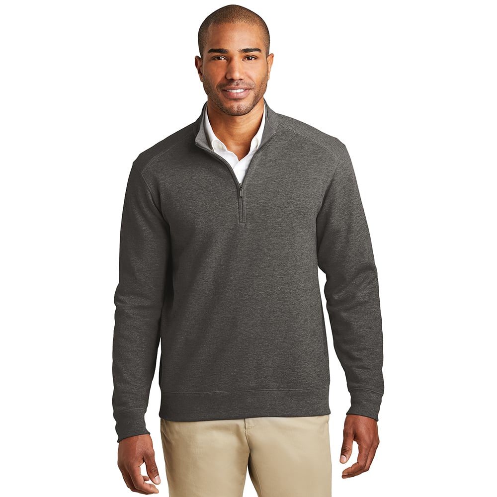 Port Authority K807 Interlock Dual - Color Quarter Zip Sweater - Gorvex.com