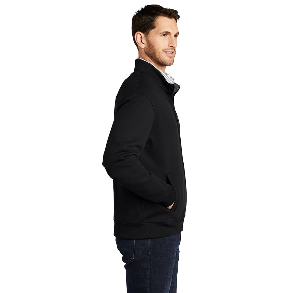 Port Authority K809 Interlock Dual - Color Full Zip Sweater - Gorvex.com