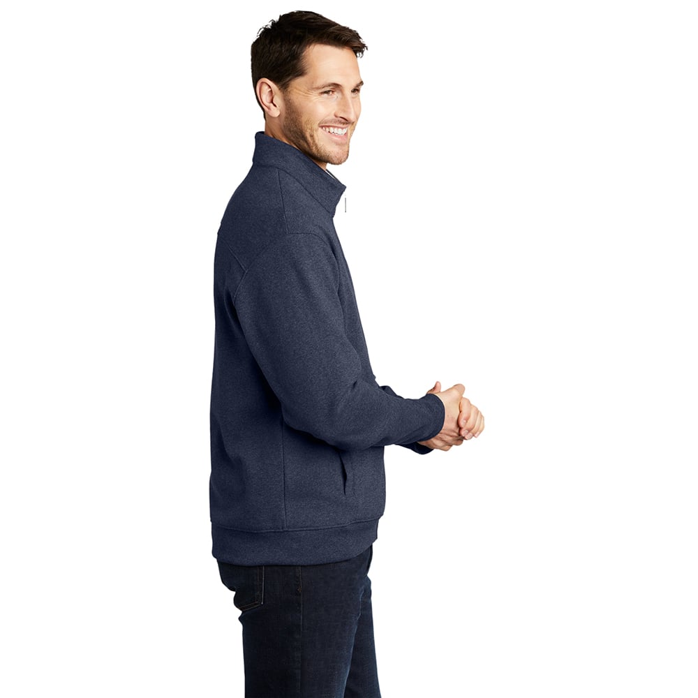 Port Authority K809 Interlock Dual - Color Full Zip Sweater - Gorvex.com