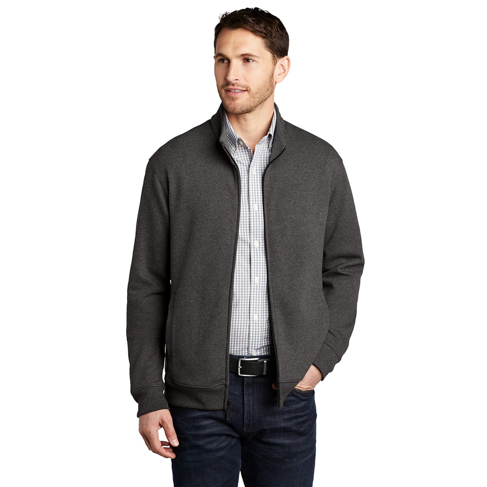 Port Authority K809 Interlock Dual - Color Full Zip Sweater - Gorvex.com