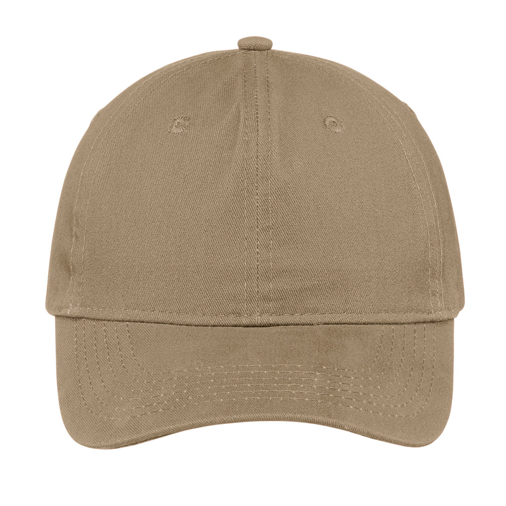 Port & Company CP77 Brushed Twill Low Profile Cap with Slide Closure - Gorvex.com
