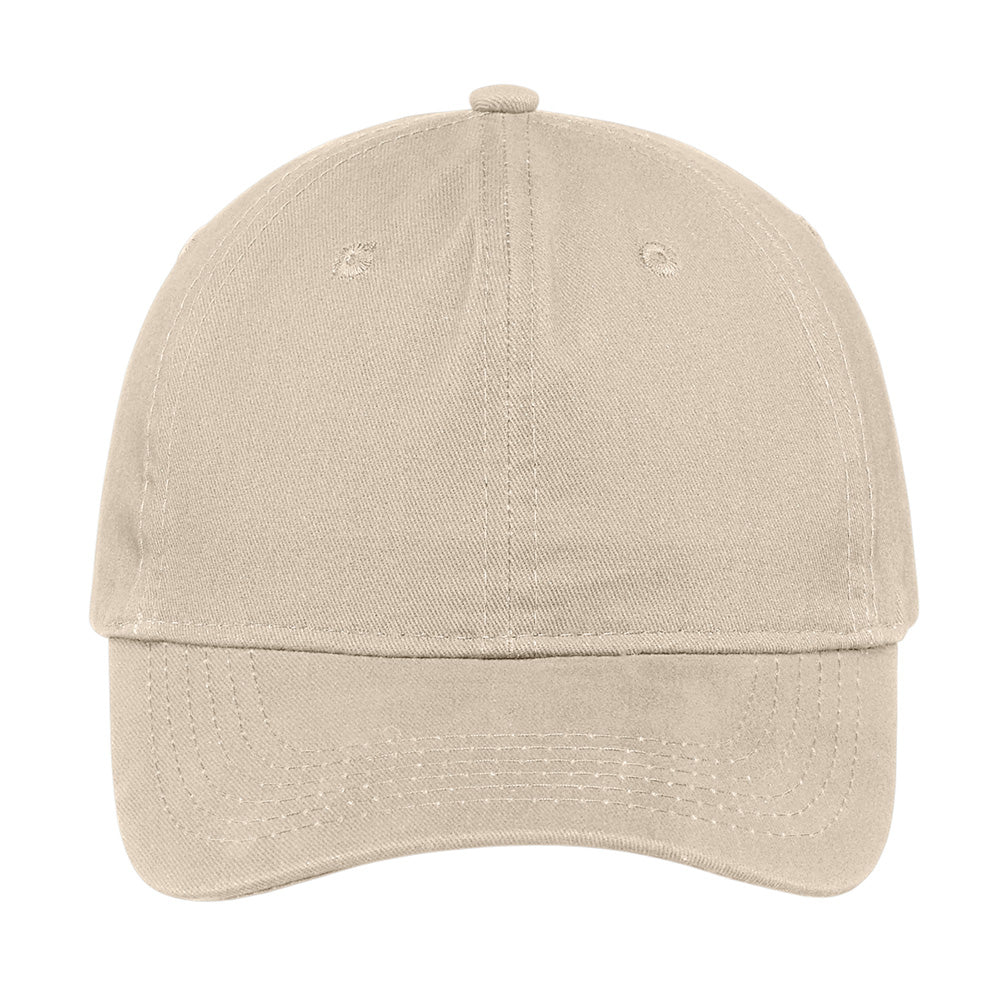 Port & Company CP77 Brushed Twill Low Profile Cap with Slide Closure - Gorvex.com