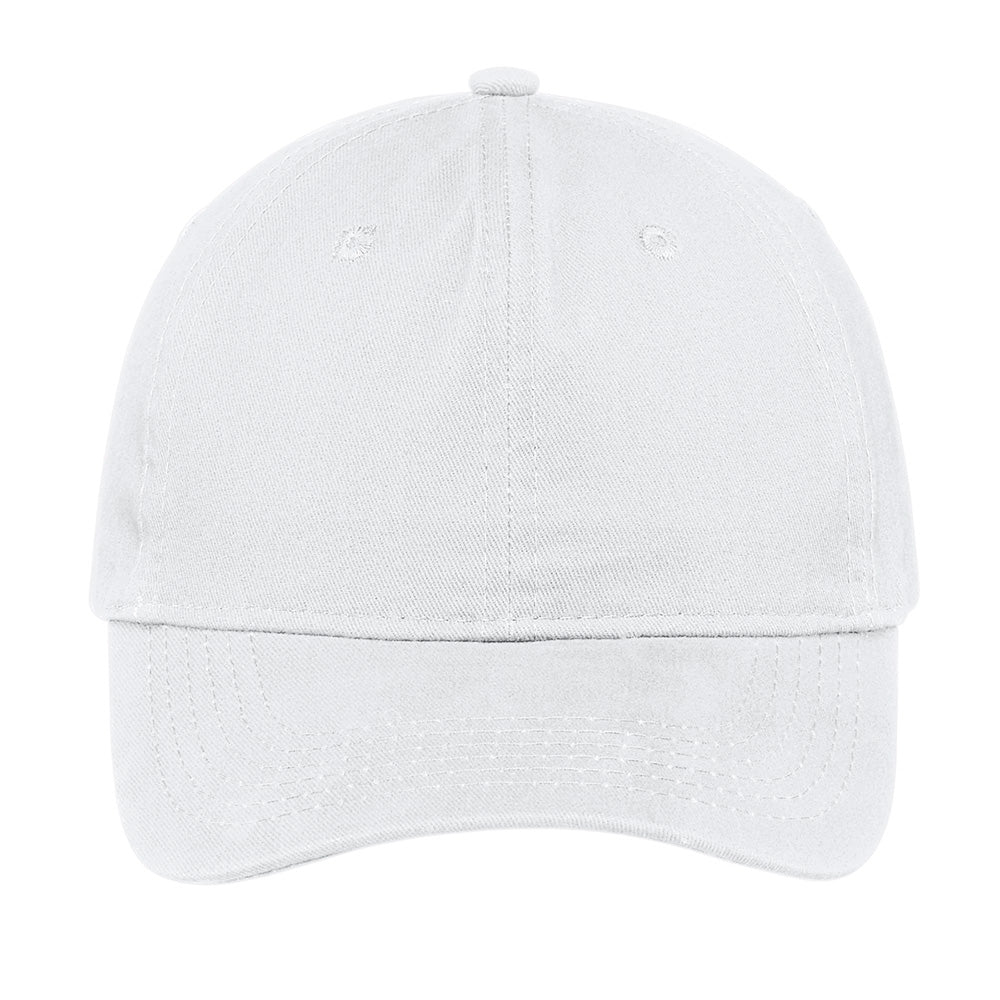 Port & Company CP77 Brushed Twill Low Profile Cap with Slide Closure - Gorvex.com
