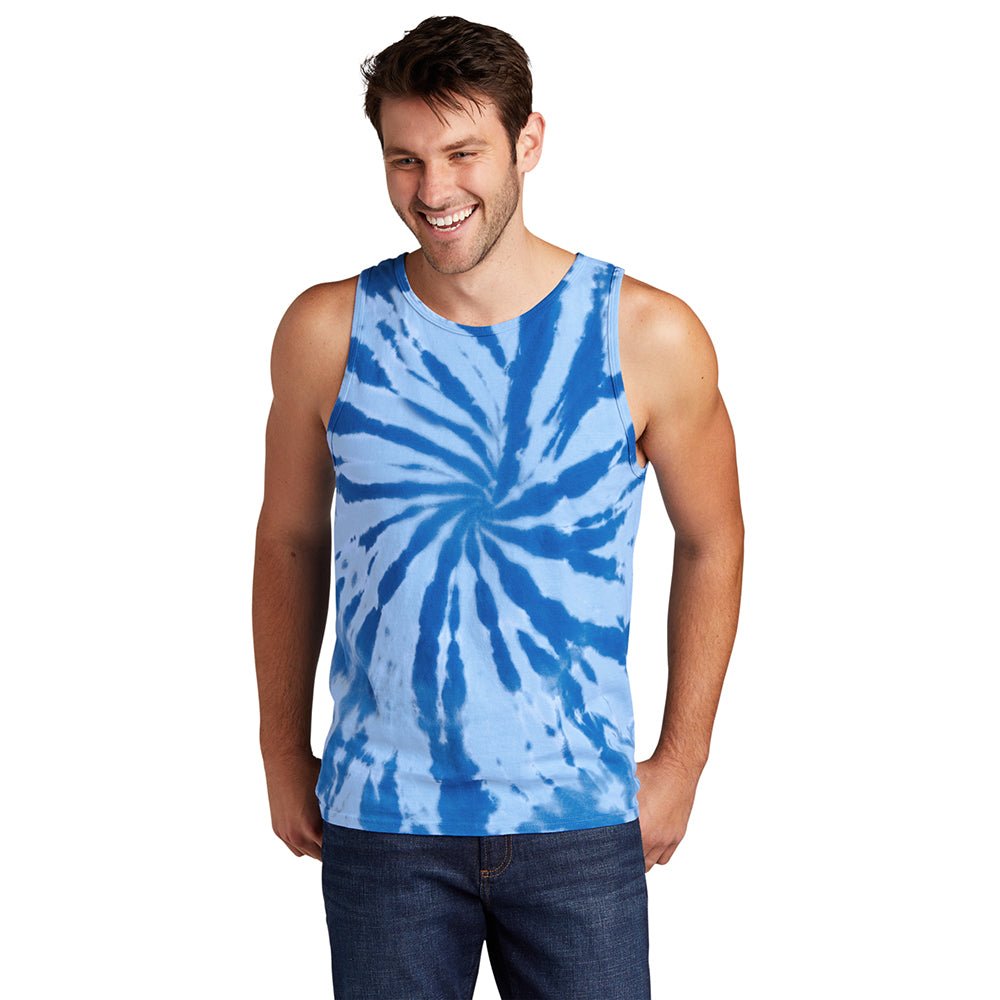 Port & Company PC147TT 100% Cotton Spiral Tie - Dye Tank Top - Gorvex.com