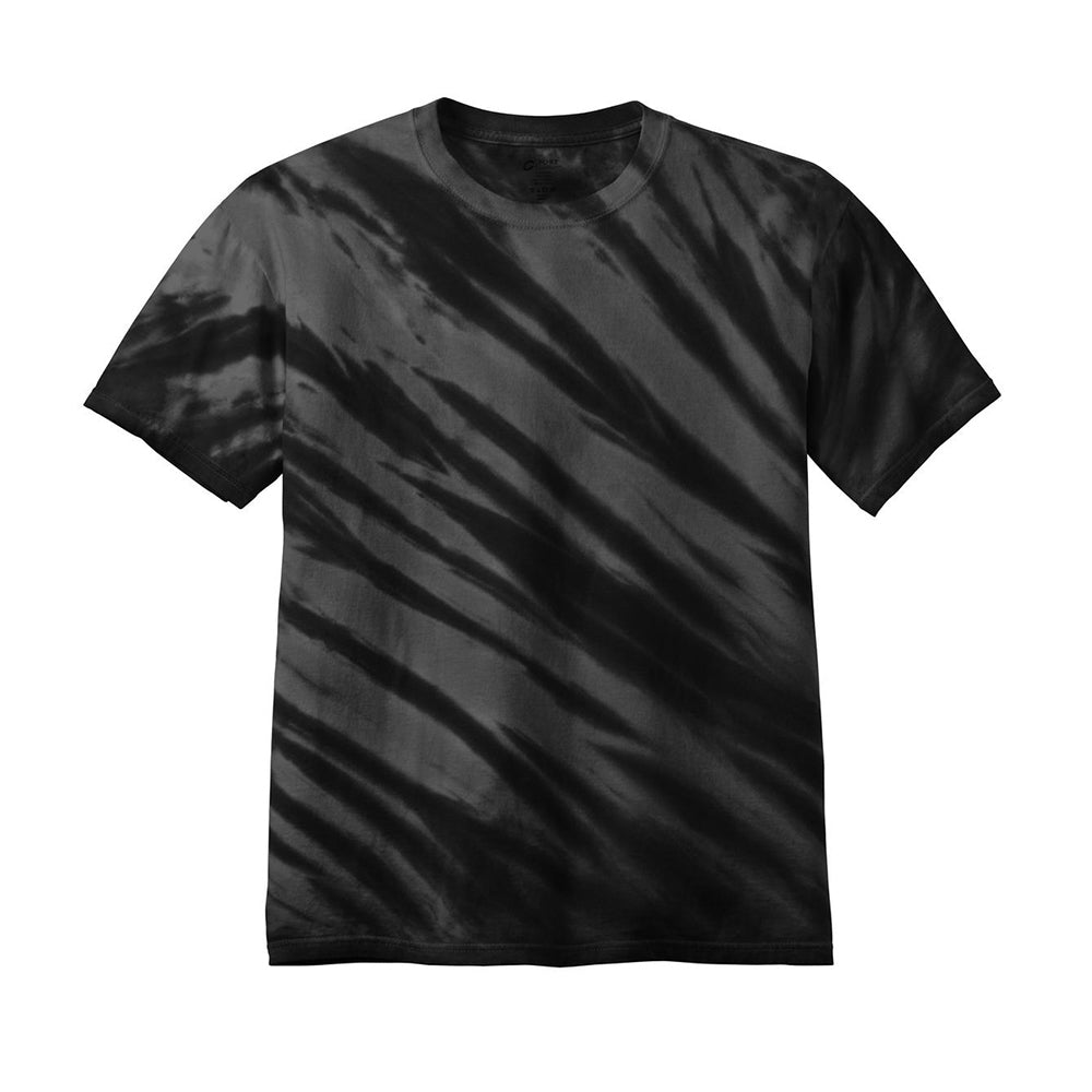 Port & Company PC148 100% Cotton Tiger Stripe Tie - Dye T-Shirt - Gorvex.com