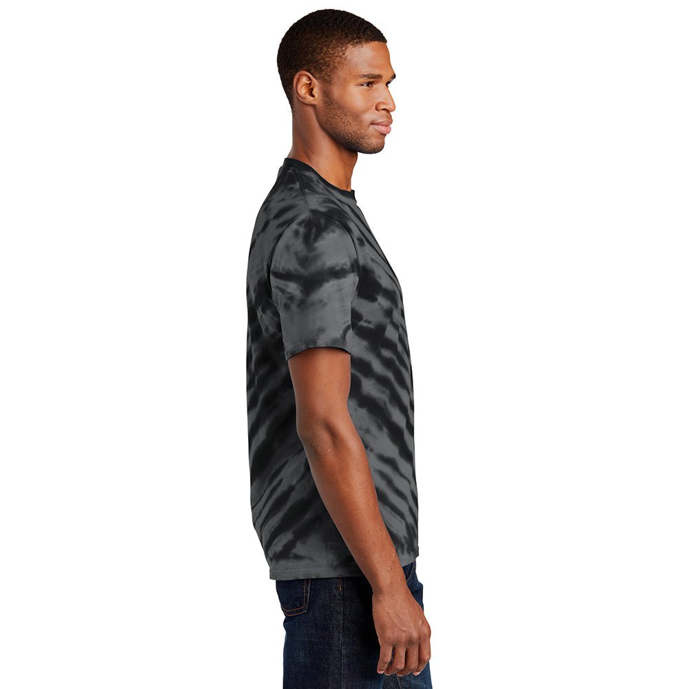 Port & Company PC148 100% Cotton Tiger Stripe Tie - Dye T-Shirt - Gorvex.com