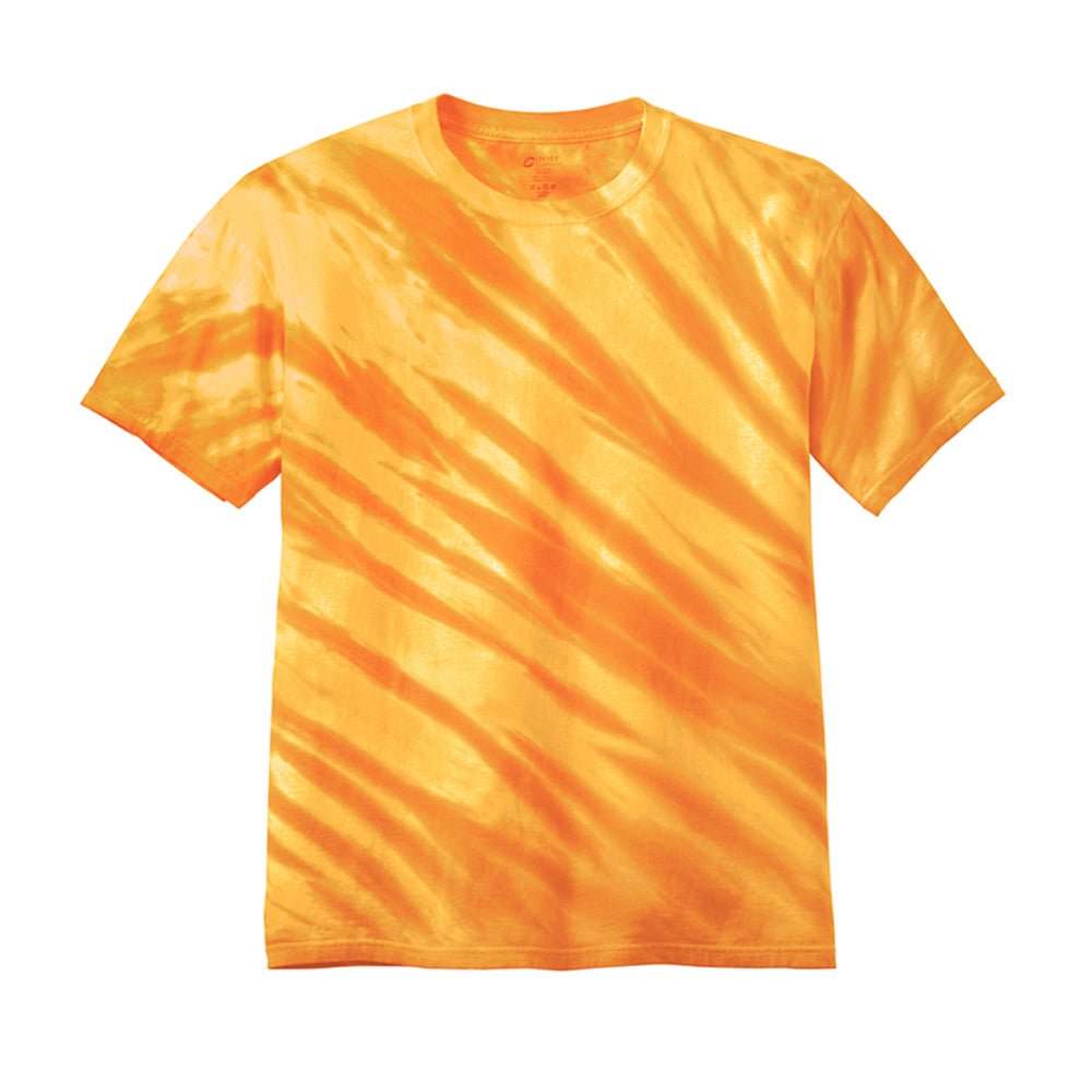 Port & Company PC148 100% Cotton Tiger Stripe Tie - Dye T-Shirt - Gorvex.com