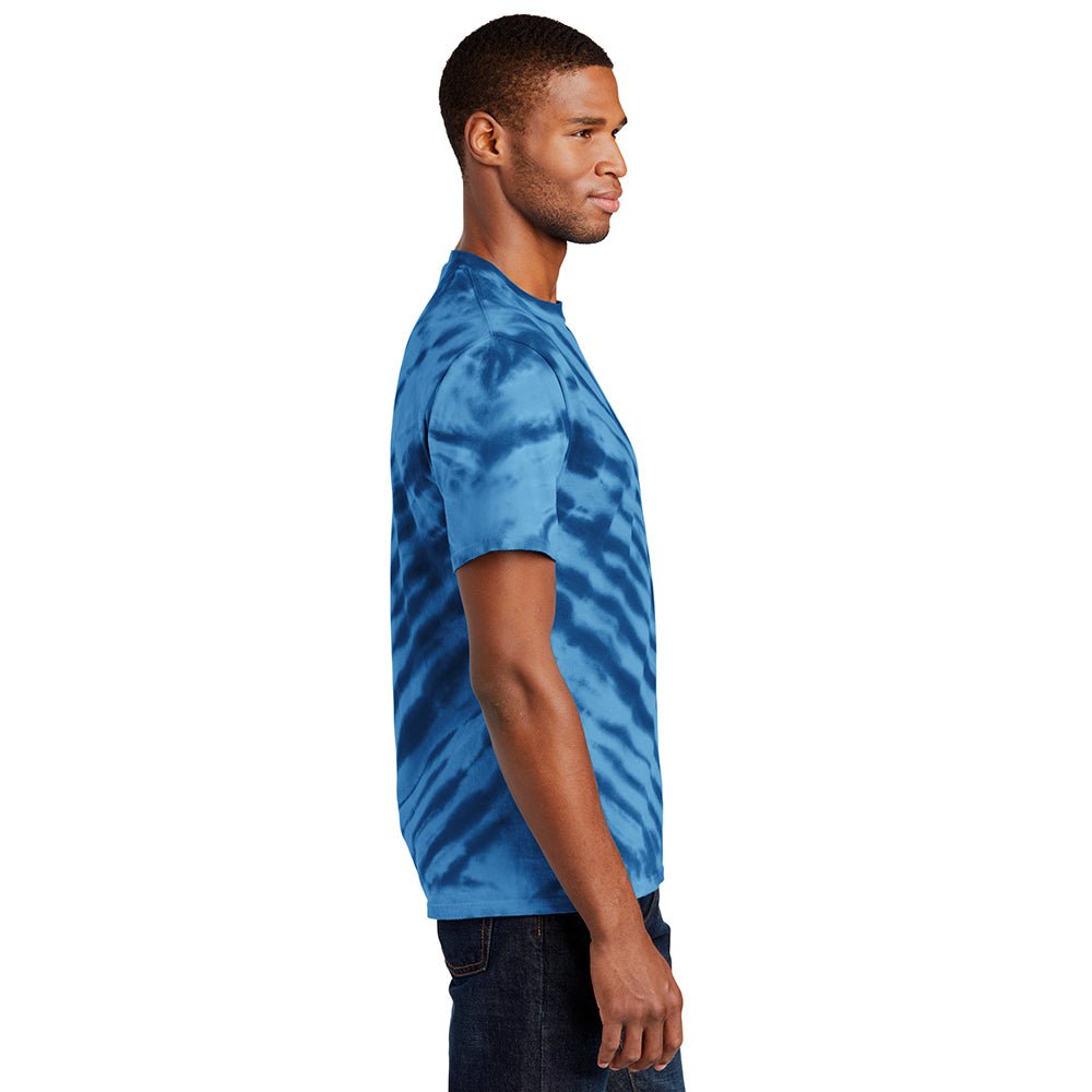 Port & Company PC148 100% Cotton Tiger Stripe Tie - Dye T-Shirt - Gorvex.com