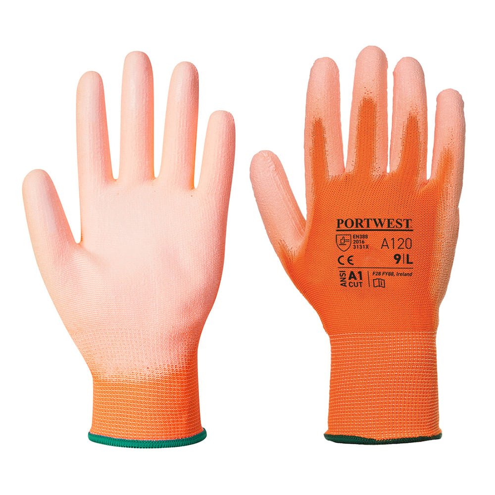 Portwest A120 Series High Dexterity, PU Palm Gloves, 1 pair - Gorvex.com