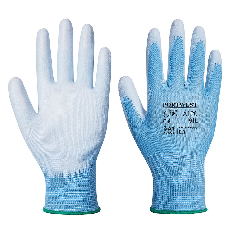 Portwest A120 Series High Dexterity, PU Palm Gloves, 1 pair - Gorvex.com