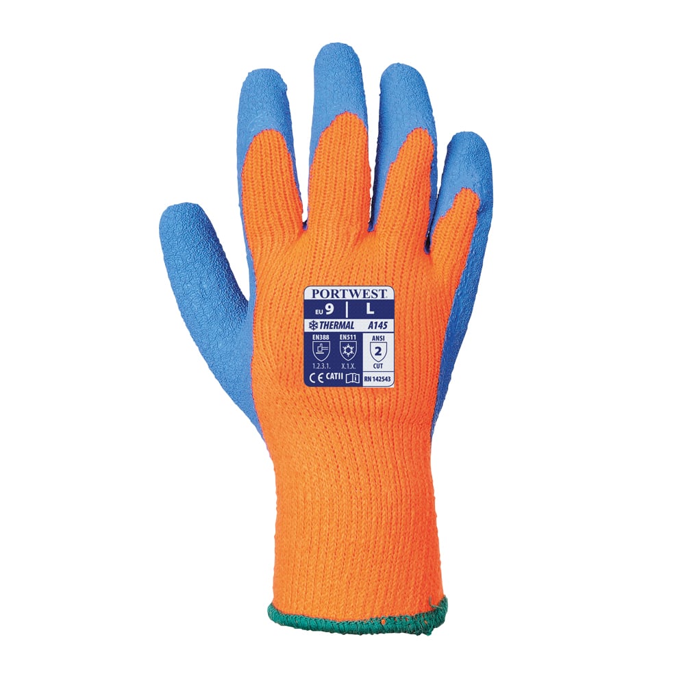 Portwest A145 Series Crinkle Latex, Cold Grip Gloves, 1 pair - Gorvex.com