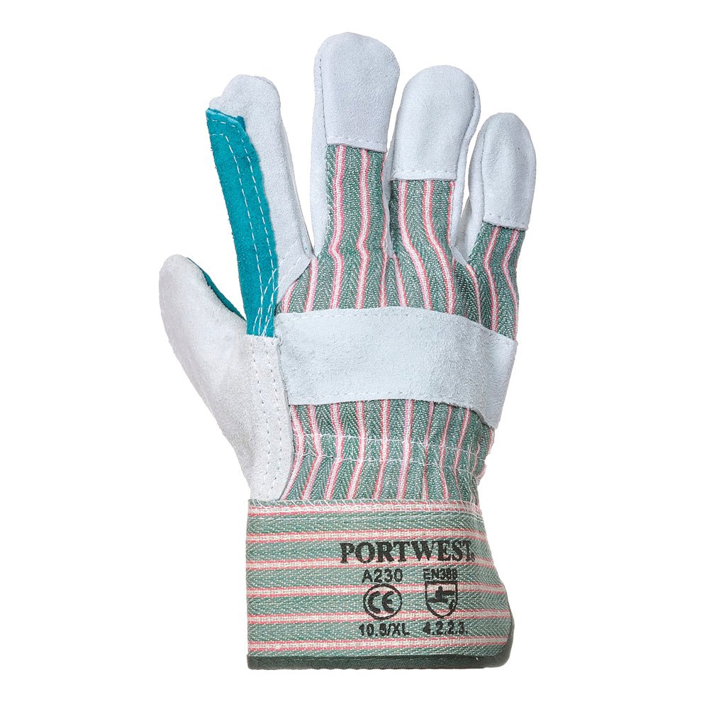 Portwest A230 Series Reinforced Patch, Double Palm Rigger Gloves, 1 pair - Gorvex.com