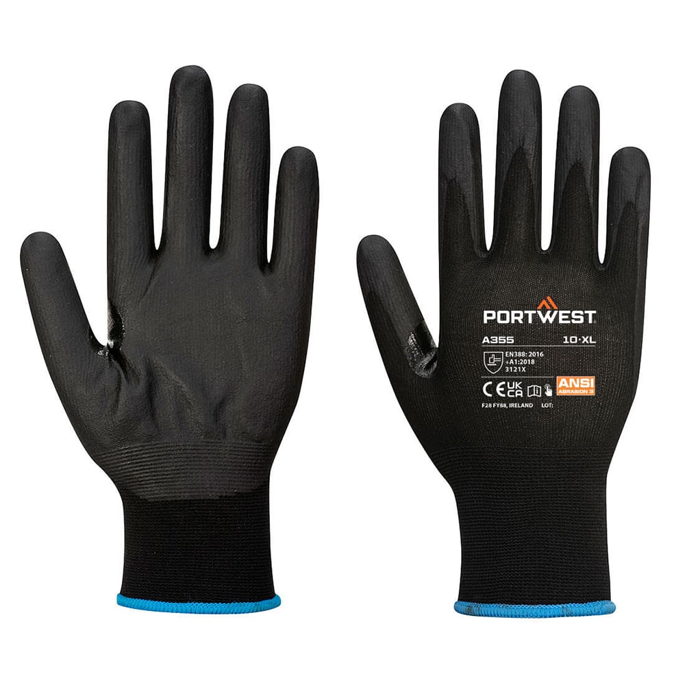 Portwest A355 NPR15 Recycled Polyester Nitrile Foam Glove, 1 dozen (12 pairs) - Gorvex.com