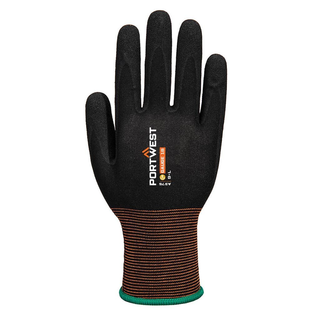 Portwest A375 GP Latex - Free Double - Dipped Sandy Nitrile Coated Gloves - Gorvex.com