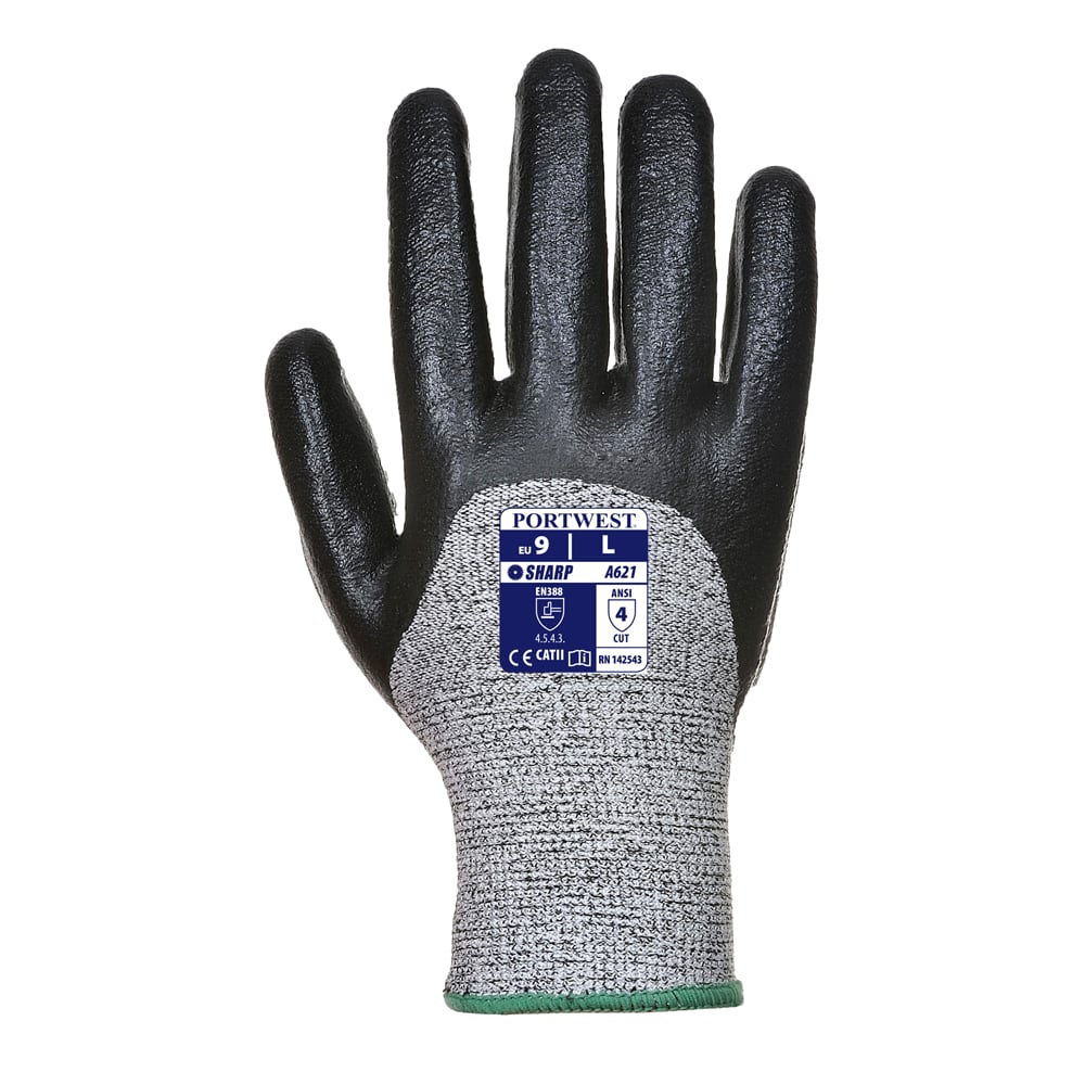 Portwest A621 Series Super - Protective, Cut 3/4 Nitrile Foam Gloves, 1 pair - Gorvex.com