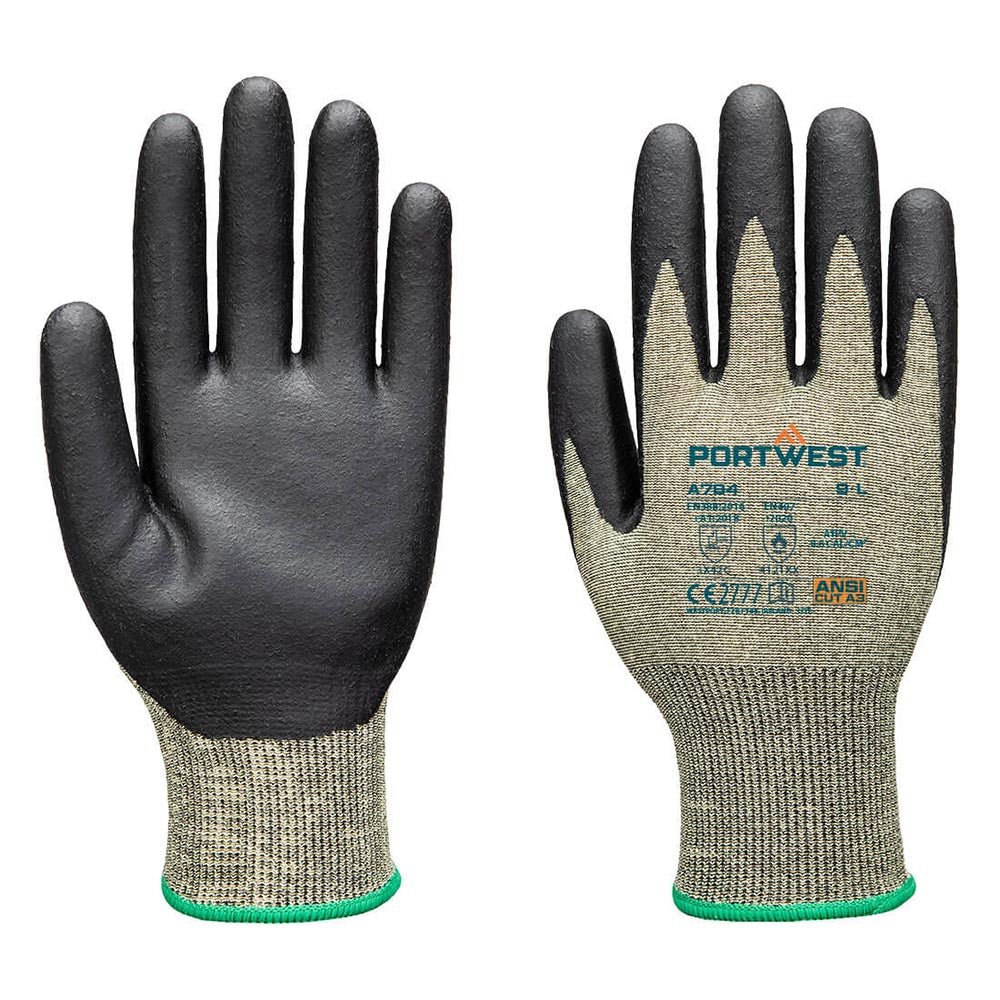 Portwest A784 18 - mil A4 Cut FR Neoprene Palm Arc Grip Gloves - Gorvex.com