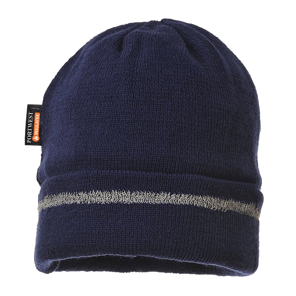Portwest B023 Knit Beanie with Reflective Trim - Gorvex.com
