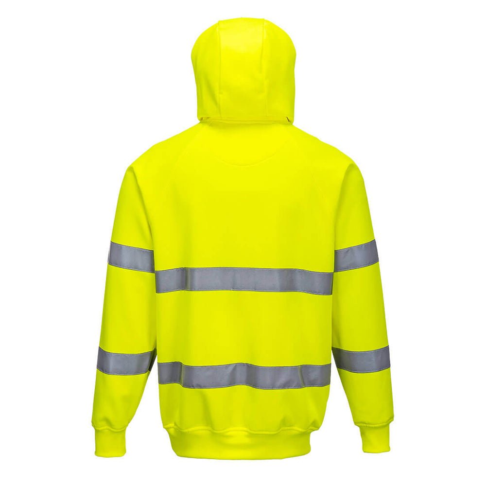 Portwest B304 Series Hi Vis Hooded Sweatshirt with Kangaroo Pocket - Gorvex.com