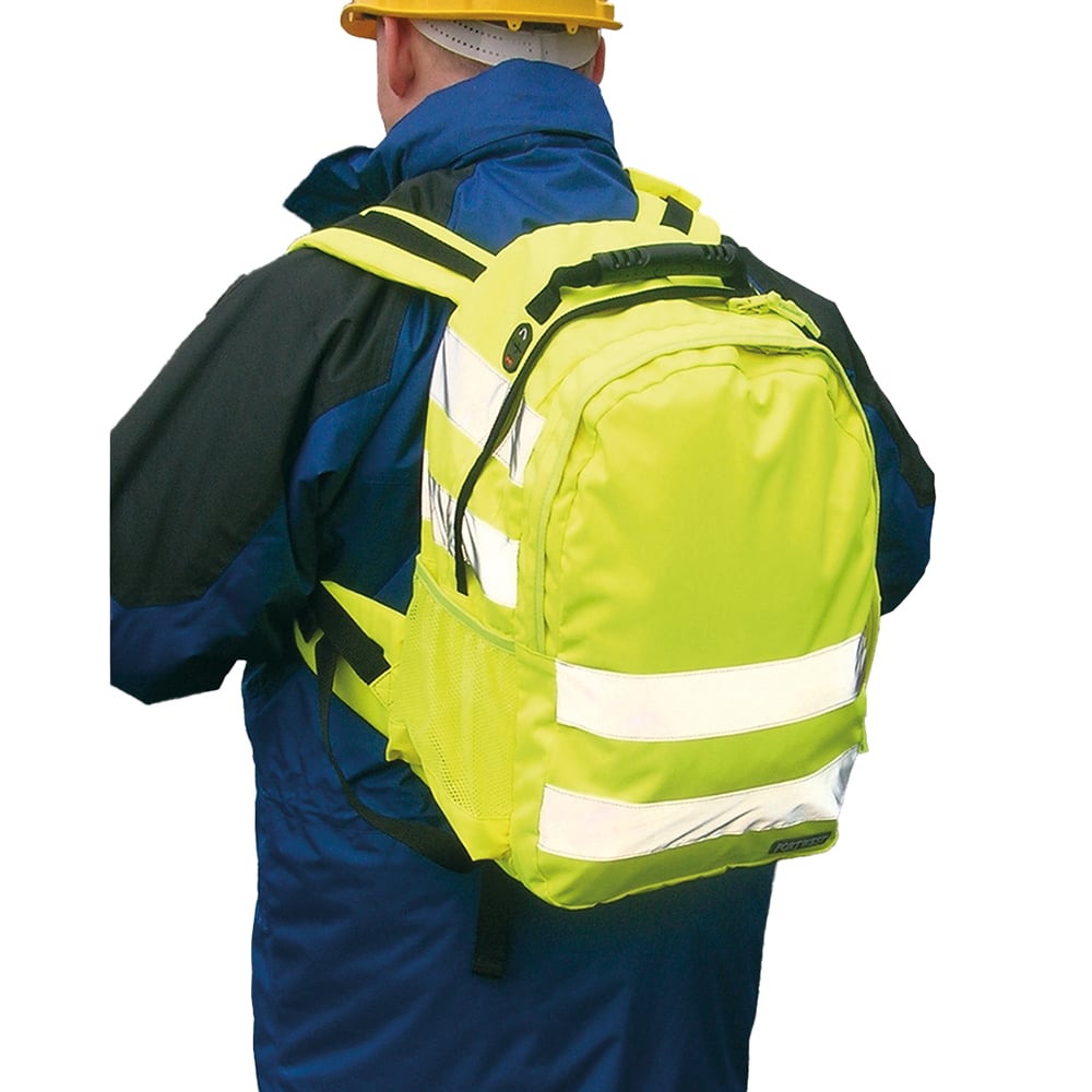 Portwest B905 Hi Vis Backpack with Reflective Tape - Gorvex.com