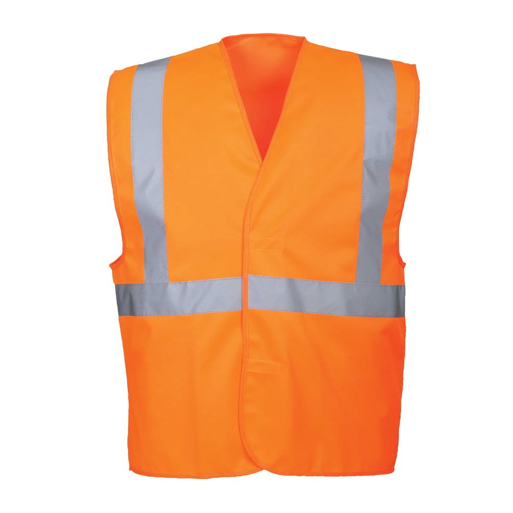 Portwest C472 Hi Vis One Band and Brace Vest with Single Stripe Tape - Gorvex.com