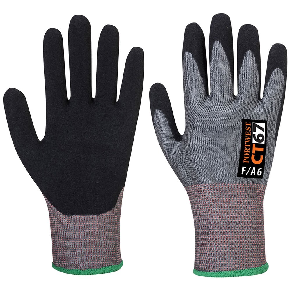 Portwest CT67 CT Series Cut Level A6 Nitrile Foam Gloves, 1 pair - Gorvex.com