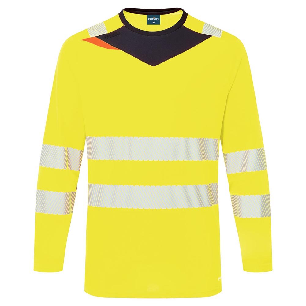Portwest DX4 Hi - Vis Class 2 Premium Cooling Long Sleeve T-Shirt - Gorvex.com