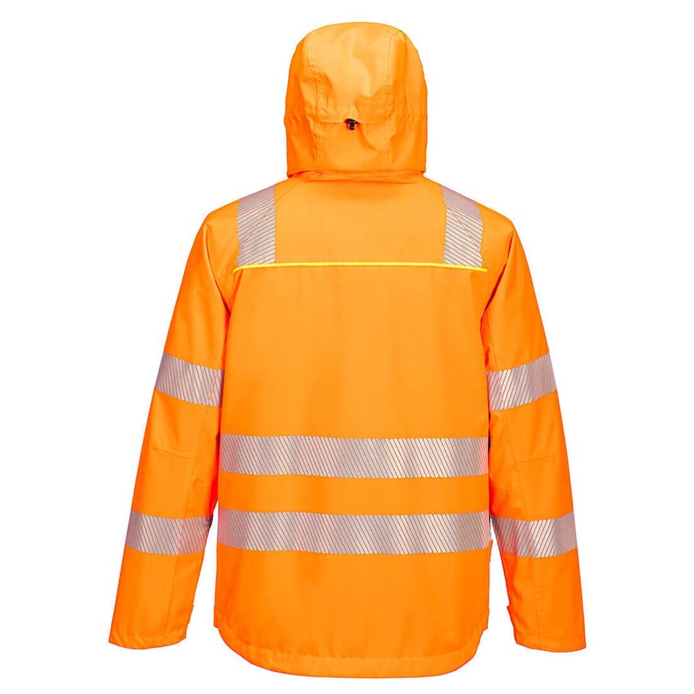 Portwest DX4 Hi - Vis Class 3 Waterproof Rain Jacket + HiVisTex Pro Tape - Gorvex.com