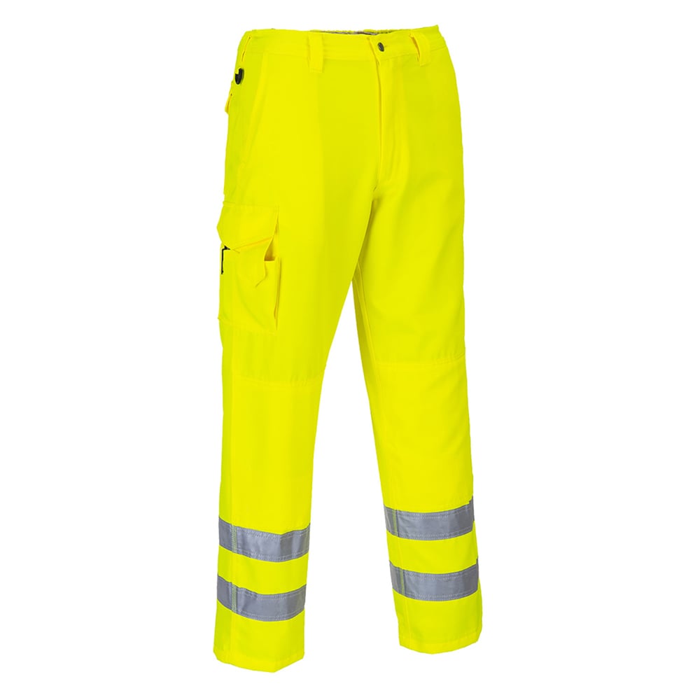 Portwest E046 Series Hi Vis Class E Combat Trousers with 9 Pockets - Gorvex.com