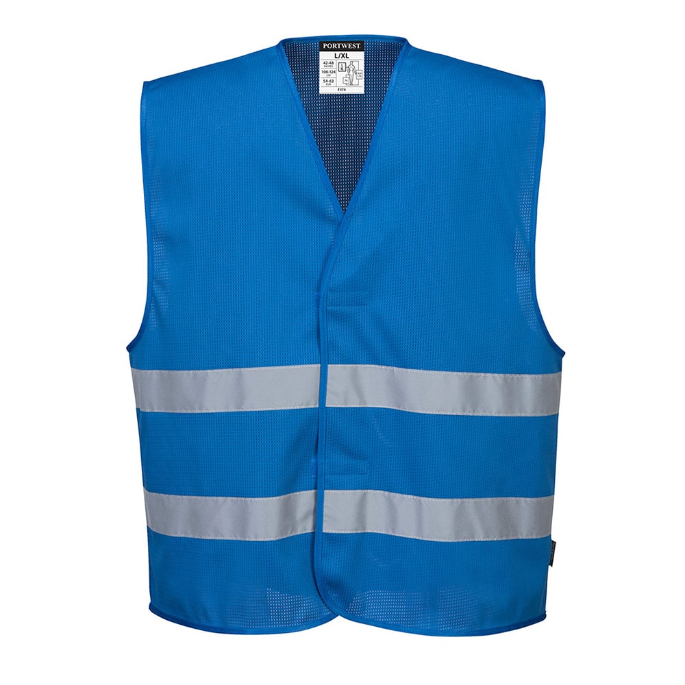 Portwest F374 MeshAir Iona Safety Vest with Hook & Loop Closure - Gorvex.com