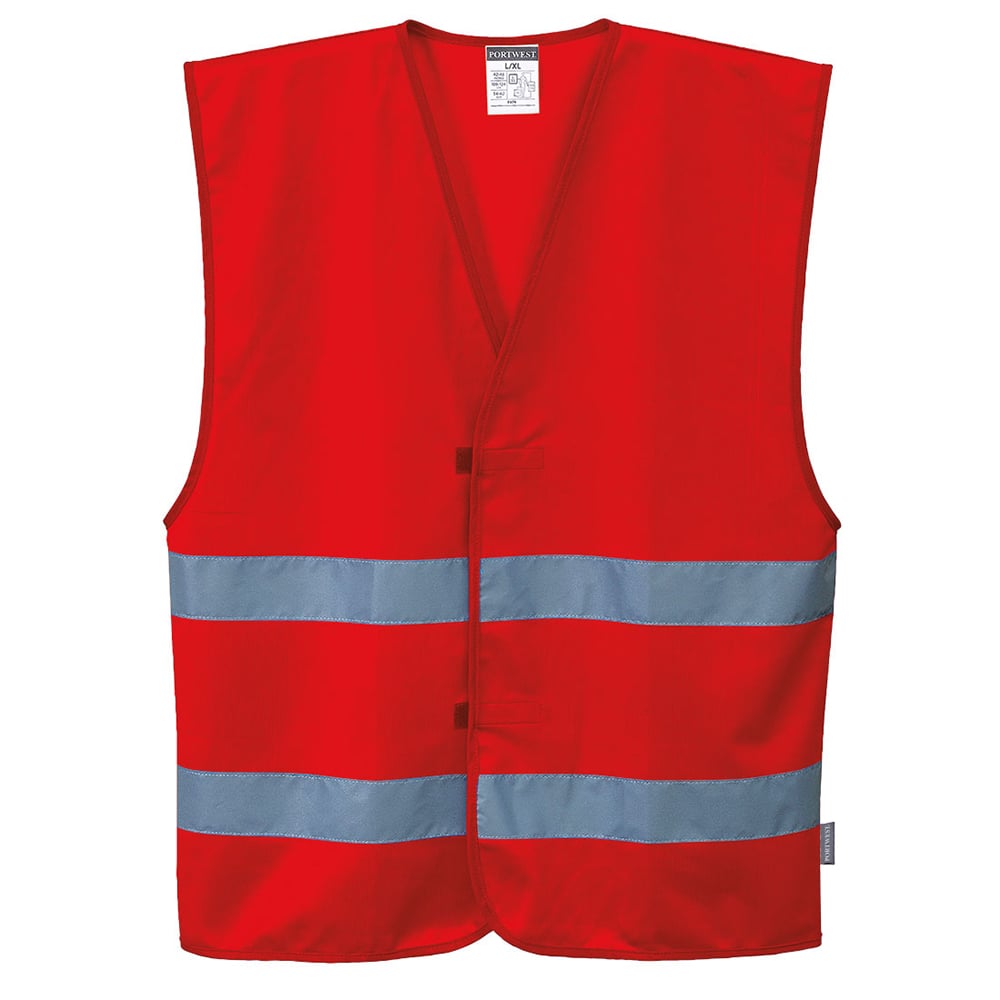 Portwest F474 Iona Enhanced Visibility Vest with Hook & Loop Closure - Gorvex.com
