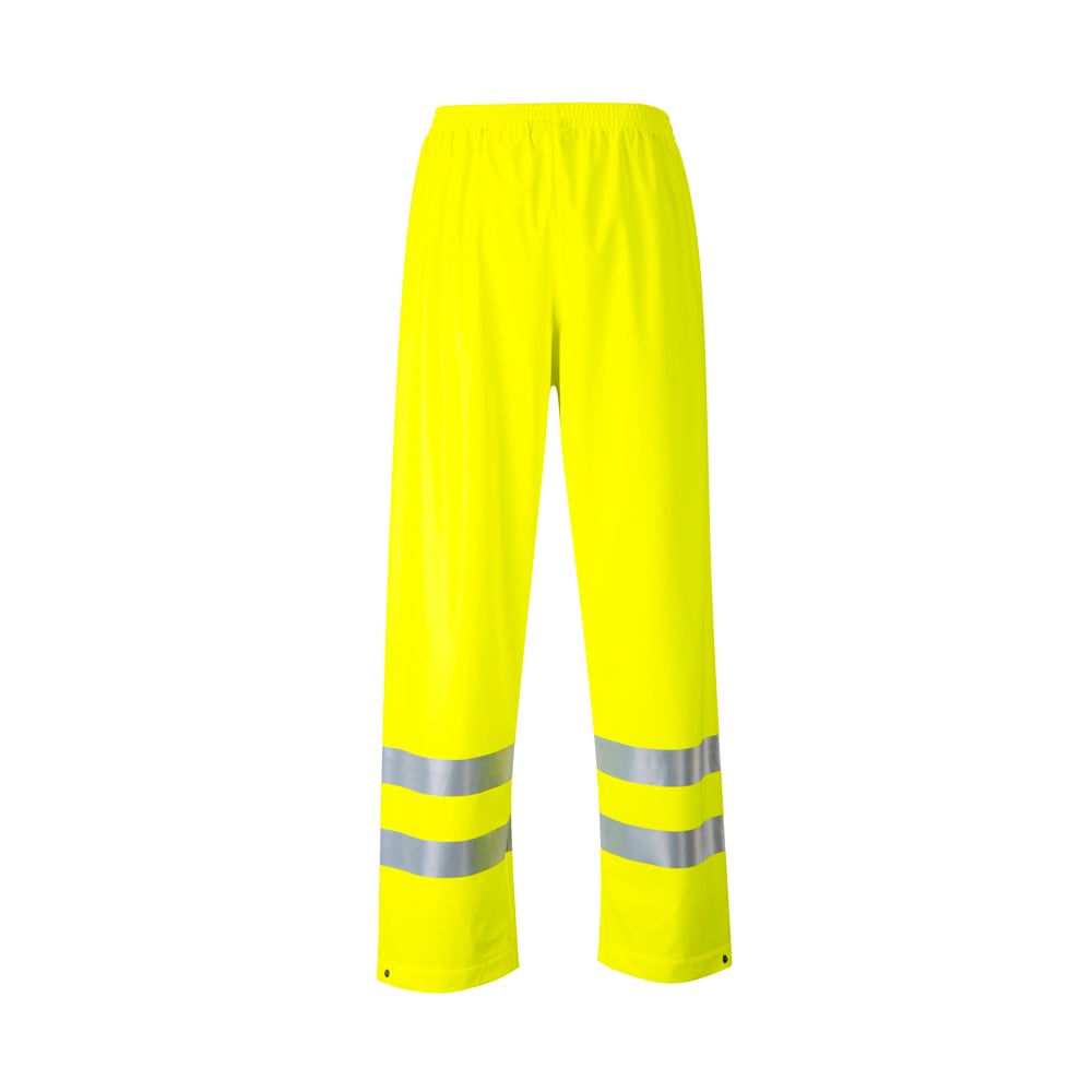 Portwest FR43 Sealtex Flame FR Hi - Vis Trousers with Hem Snaps - Gorvex.com