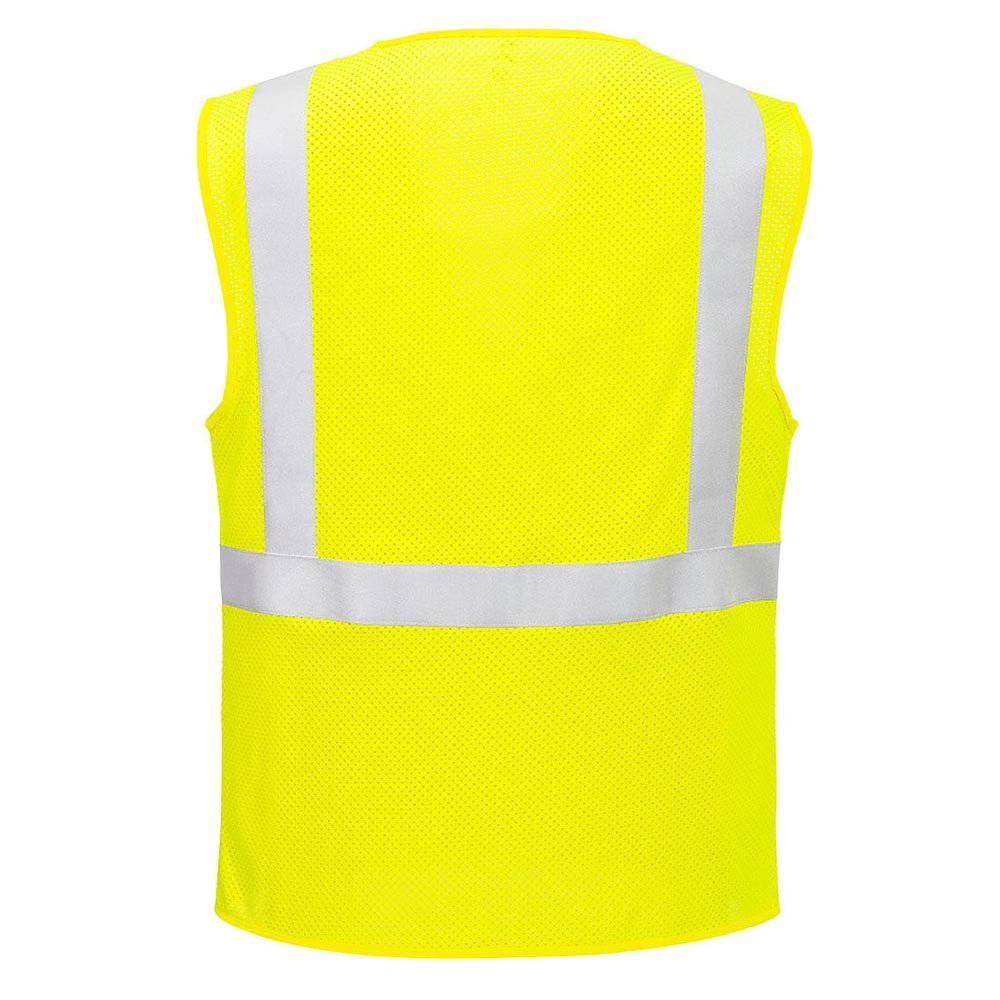 Portwest FR611 Modaflame™ Class 2 FR Hi - Vis Mesh Vest with Zip Closure - Gorvex.com