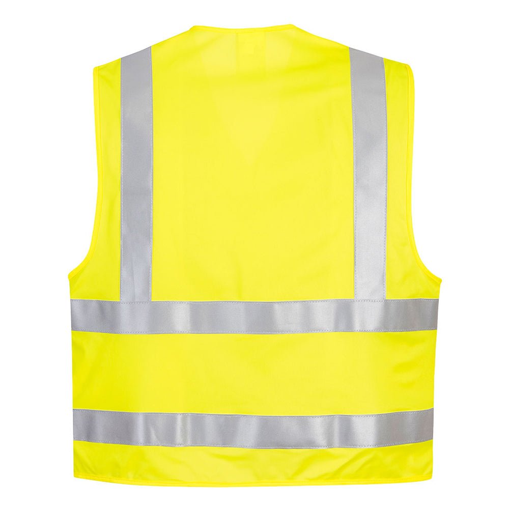 Portwest FR75 Series Hi Vis FR Solid Vest with Hook and Loop Closure - Gorvex.com