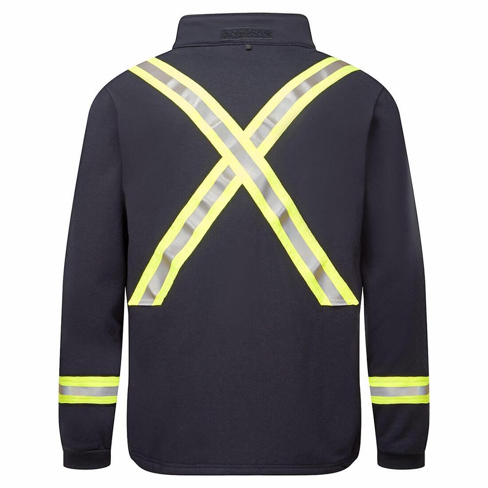 Portwest IOS324 Reflective FR Full Zip Fleece Jacket with Slash Pockets - Gorvex.com