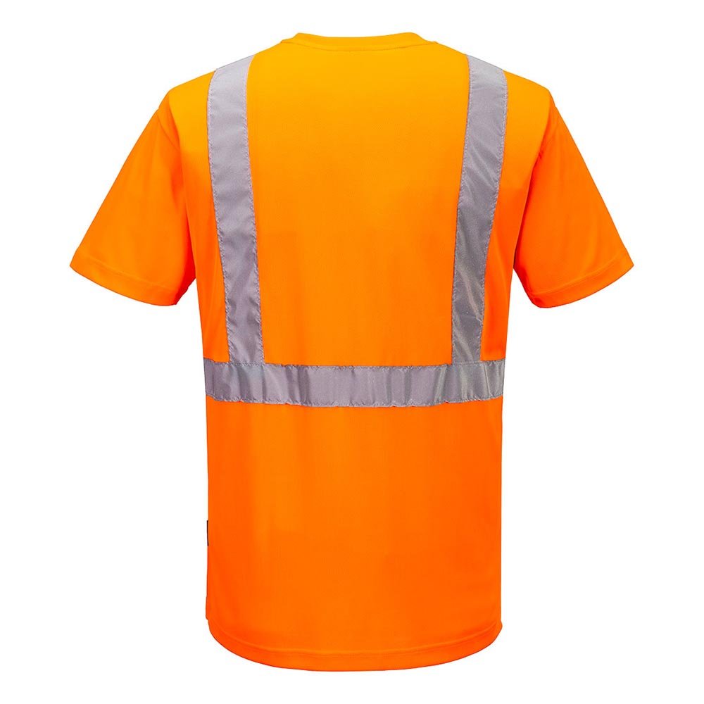 Portwest L041 Hi - Vis Lightweight Short Sleeve T-Shirt with Chest Pocket - Gorvex.com