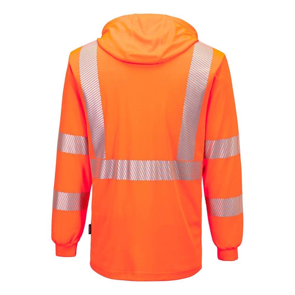 Portwest L042 Hi - Vis Lightweight Hooded Long Sleeve T-Shirt - Gorvex.com