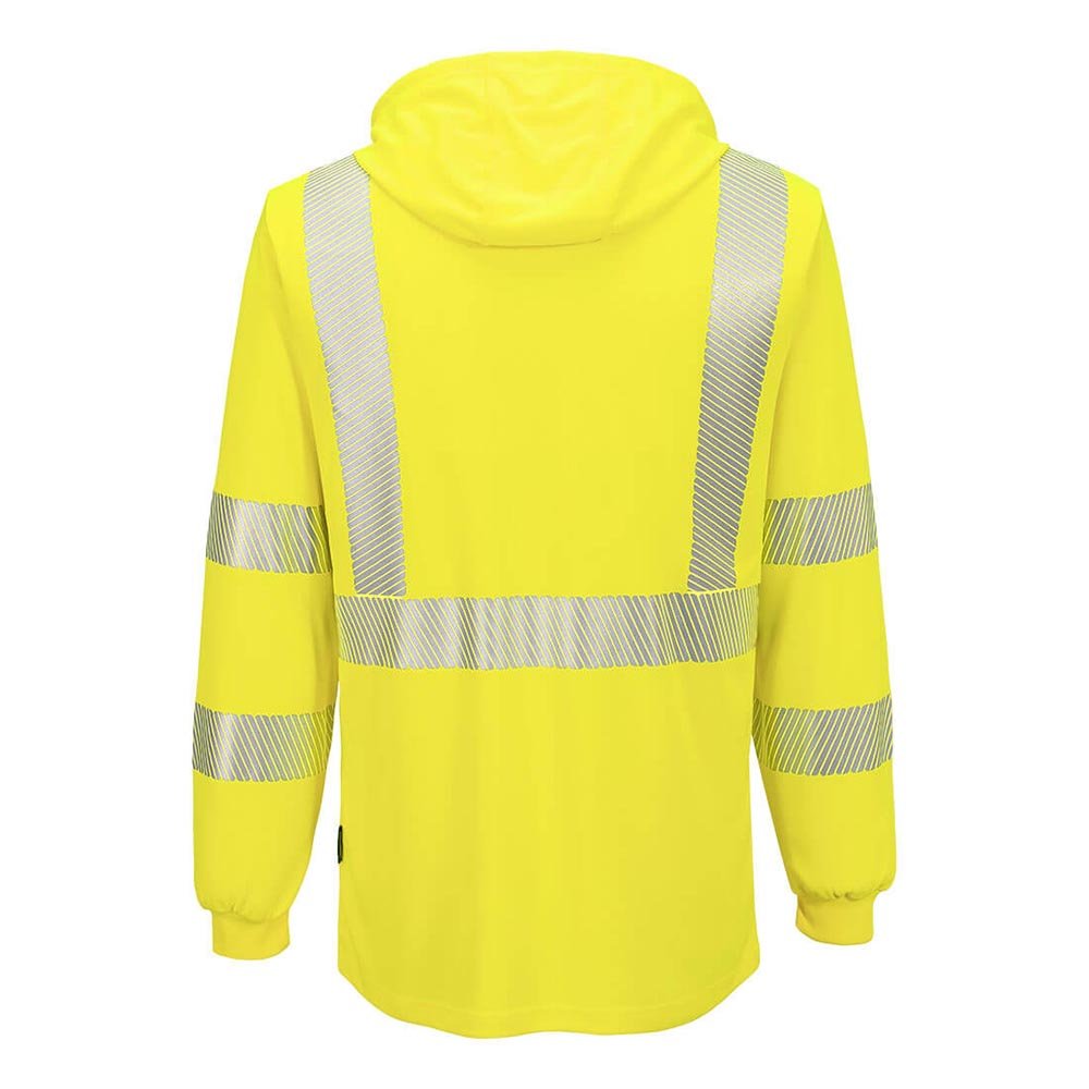 Portwest L042 Hi - Vis Lightweight Hooded Long Sleeve T-Shirt - Gorvex.com