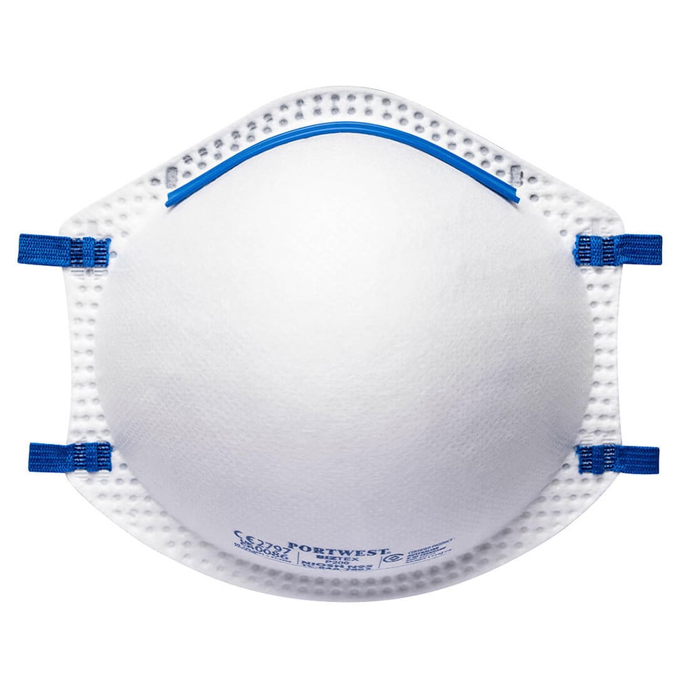 Portwest P200 Cup Style N95 Disposable Respirator, 1 box (20 pieces) - Gorvex.com