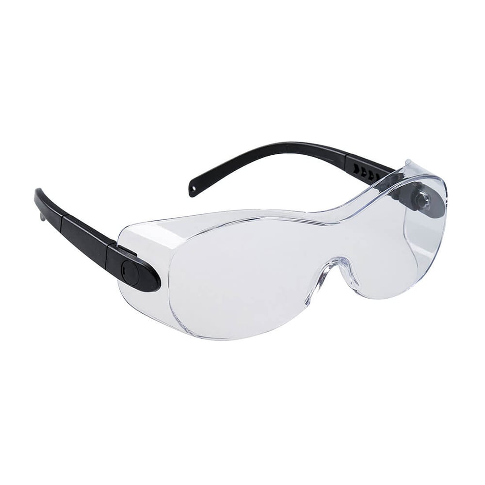 Portwest PS30 Over Prescription Safety Glasses with Side Shields, 1 pair - Gorvex.com