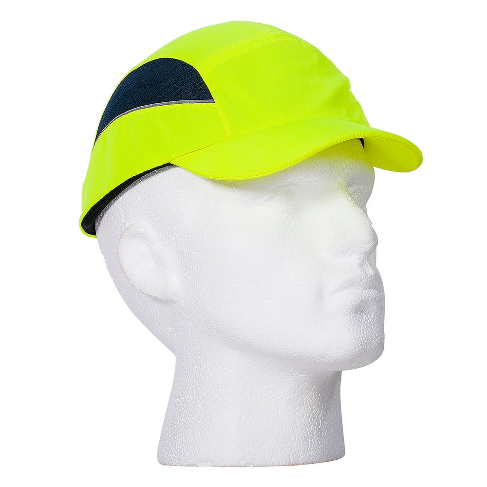 Portwest PS59 AirTech Hi Vis Bump Cap with Buckle Adjustment, Hi Vis Yellow - Gorvex.com