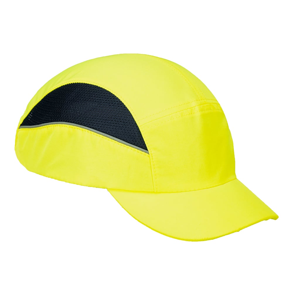 Portwest PS59 AirTech Hi Vis Bump Cap with Buckle Adjustment, Hi Vis Yellow - Gorvex.com