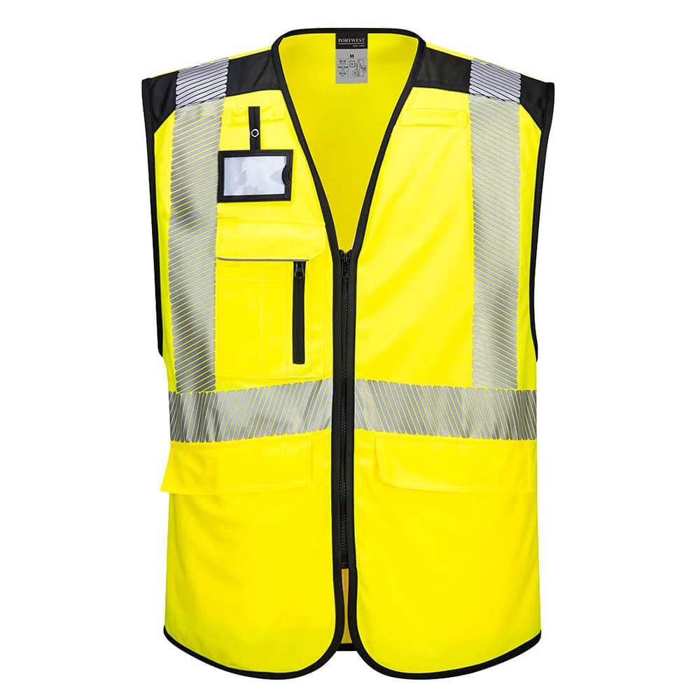Portwest PW309 PW3 Hi - Vis Executive Vest with Segmented Tape - Gorvex.com
