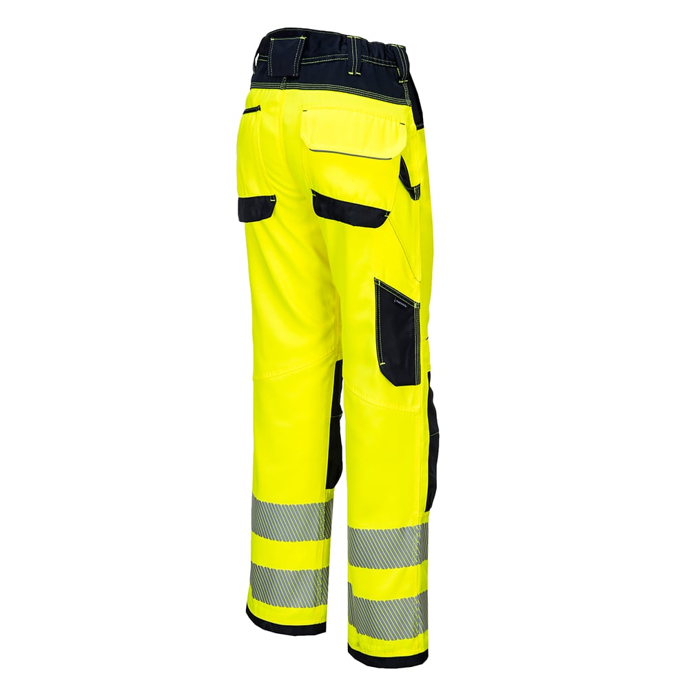 Portwest PW340 Class E Hi Vis Trousers with Top Loading Kneepad Pockets - Gorvex.com